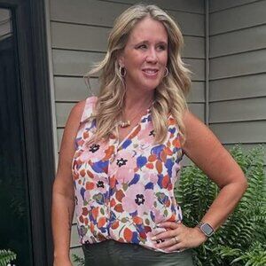 Cabi 6728 Dovetail Top Spring 2025 Medium EUC